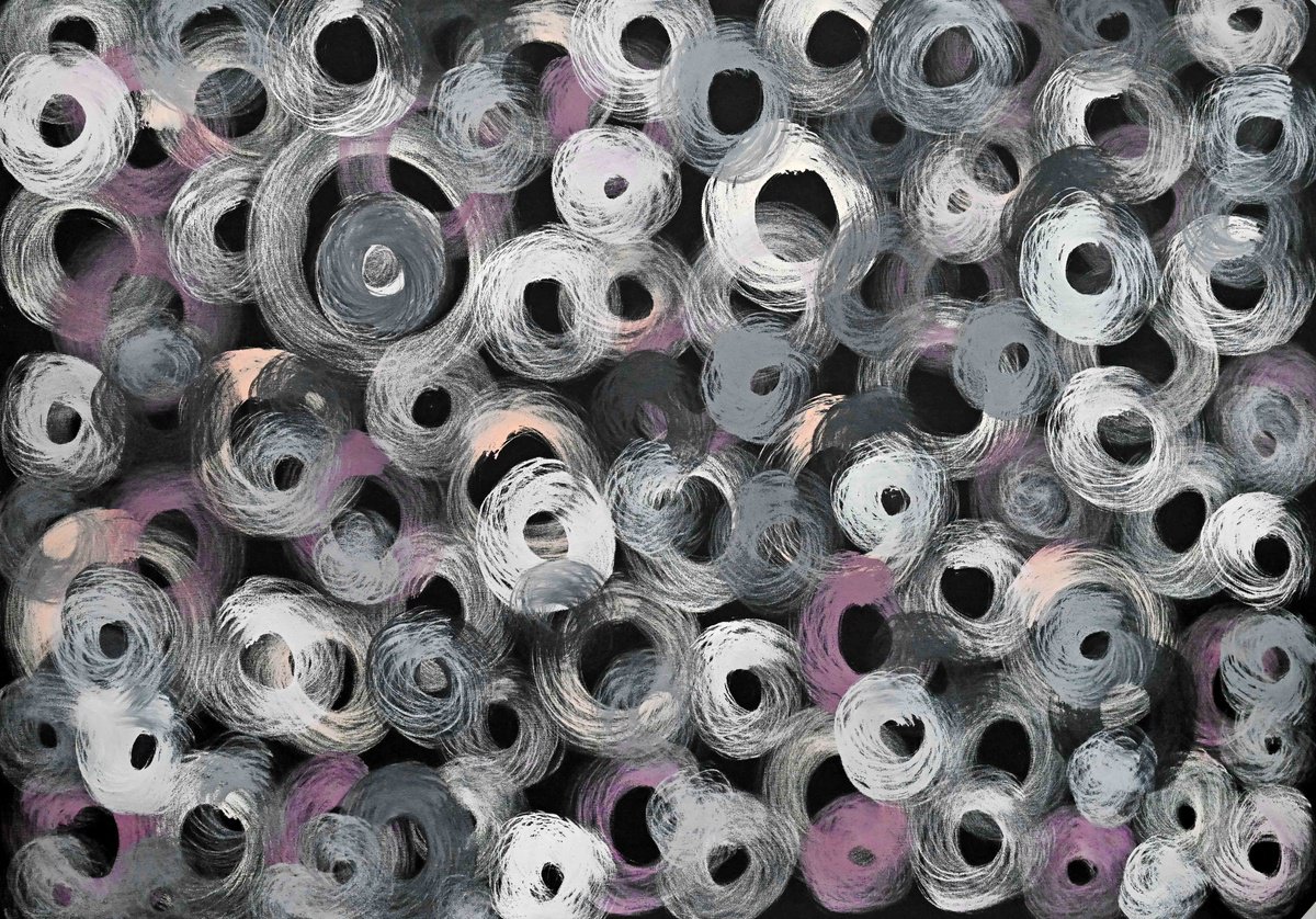 Abstract Acrylic Painting By Sumit Mehndiratta, 46 X 33", Composition No. 438, Original Artwork