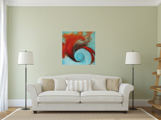 Red and Turquoise