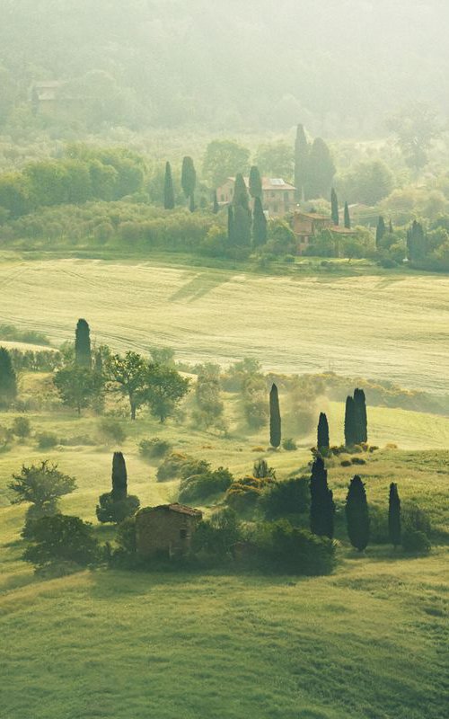 Good morning Tuscany - Landscape photography, limited edition 1 of 10 by Peter Zelei