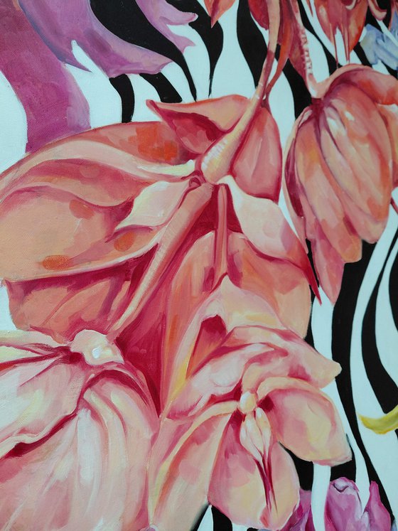 Wild Tropical Bloom in Motion