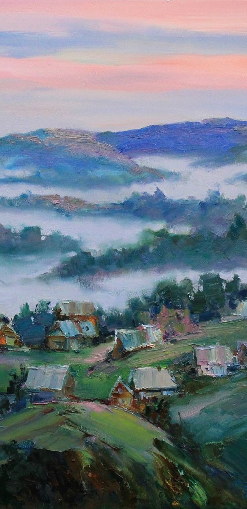 Morning fog by Alisa Onipchenko-Cherniakovska