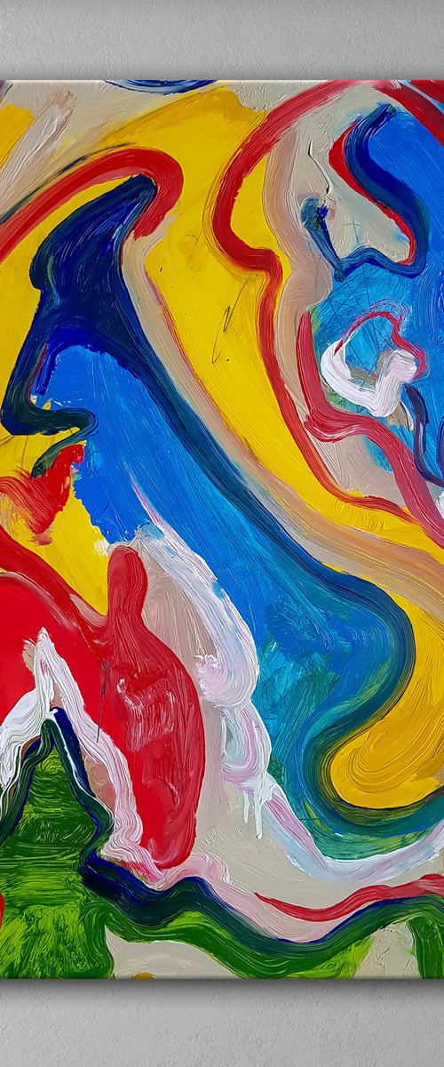 - Exaltation N-2 - Willem de Kooning style abstract painting by Retne