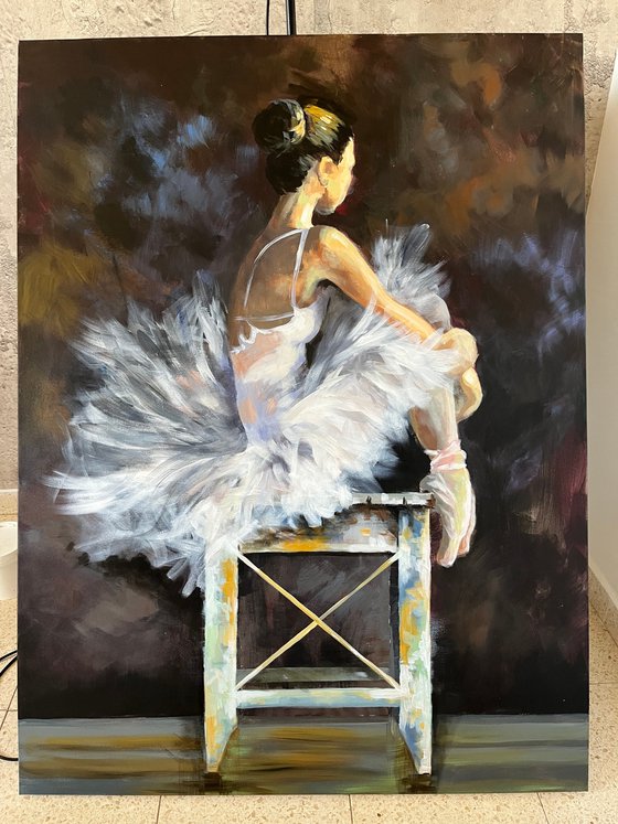 Ballerina on the chair