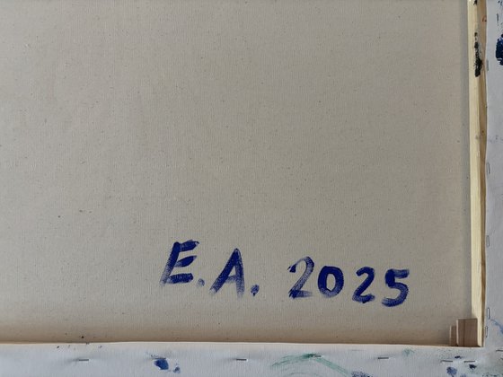 Blue waves 80x120x2 cm