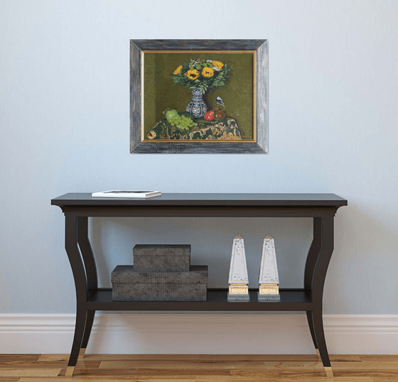 Still life with sunflowers
