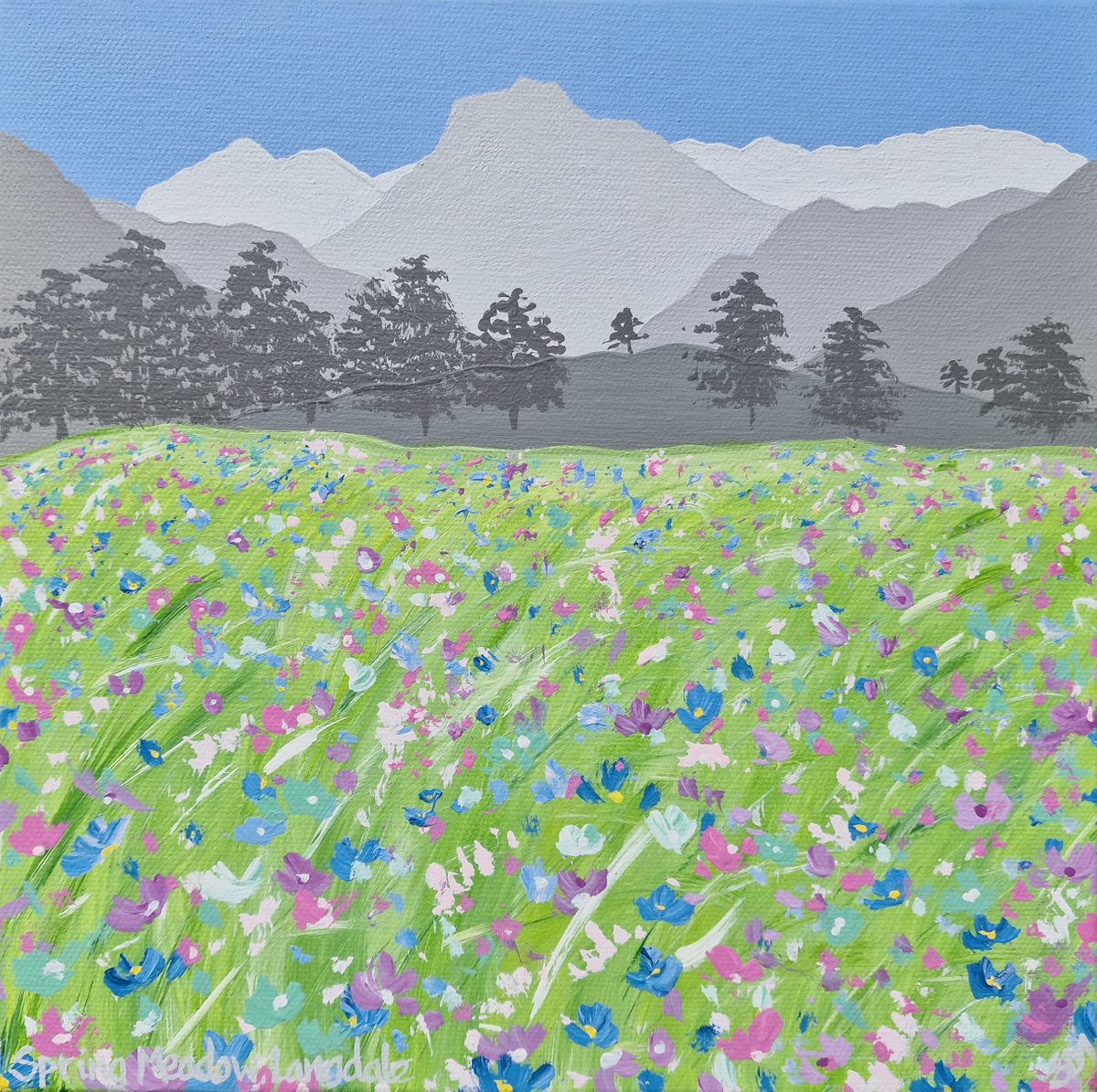 Spring Meadow, Langdale by Sam Martin