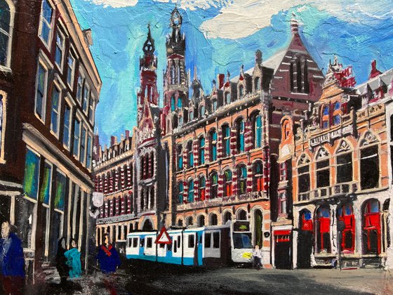 Gothic Buildings In Amsterdam