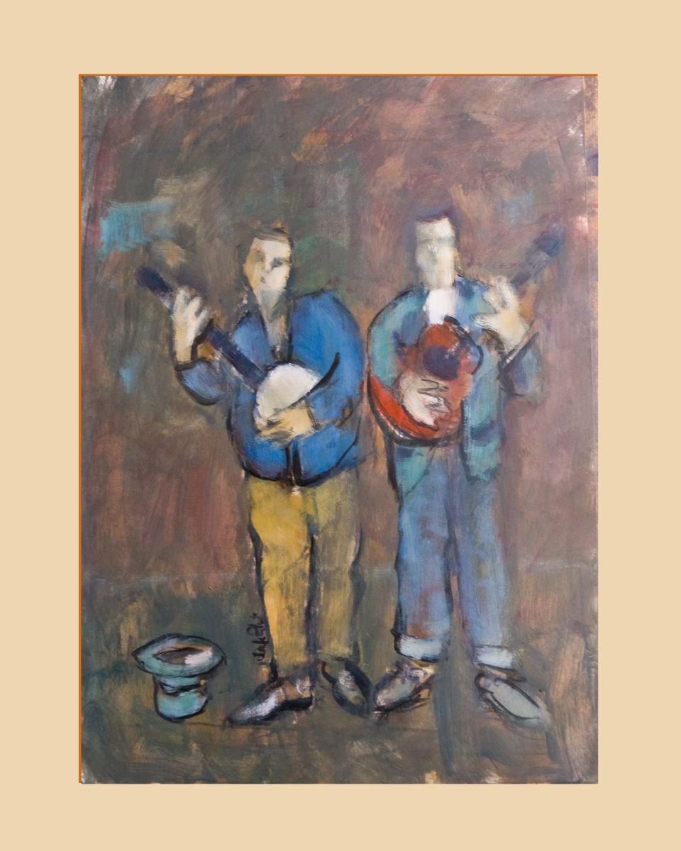 Two Buskers by Andre Pallat