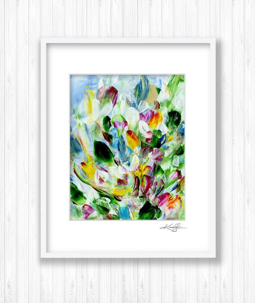 Tranquility Blooms 5 - Flower Painting by Kathy Morton Stanion by Kathy Morton Stanion