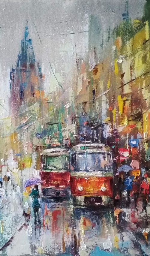 ,,In the old town." by Andrej  Ostapchuk