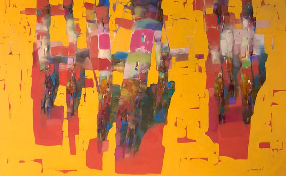 Autumn Touch, Original oil painting, Handmade artwork, One of a kind