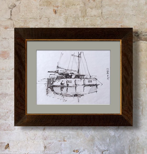Lagoon 450F Catamaran Original Liner Sketch