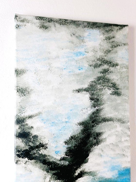 Burning seascape