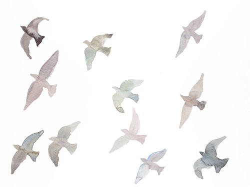 Birds in Flight No. 6 by Elizabeth Becker