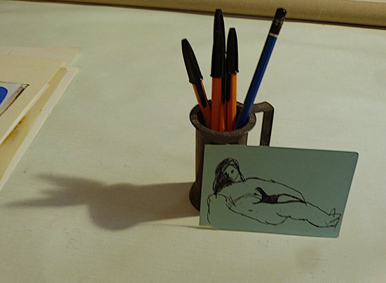 The Reclining Nude, 12x7 cm - FREE shipping!