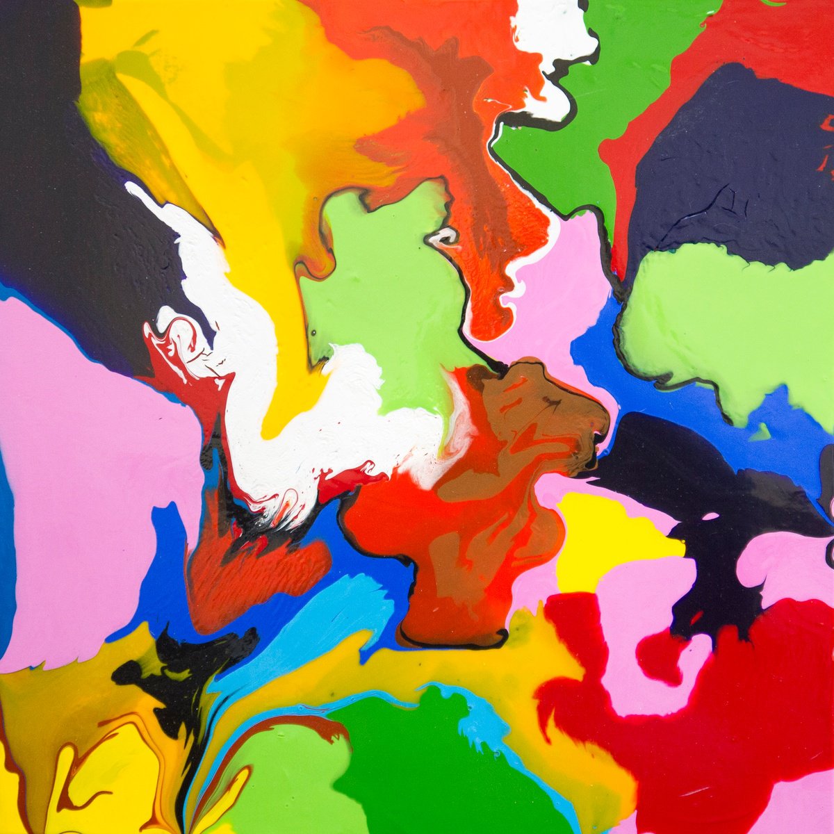 Abstract Acrylic Painting By Km Arts, 20 X 20", Trevor