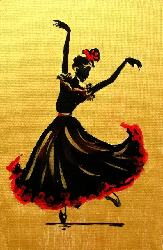 Dancer in gold