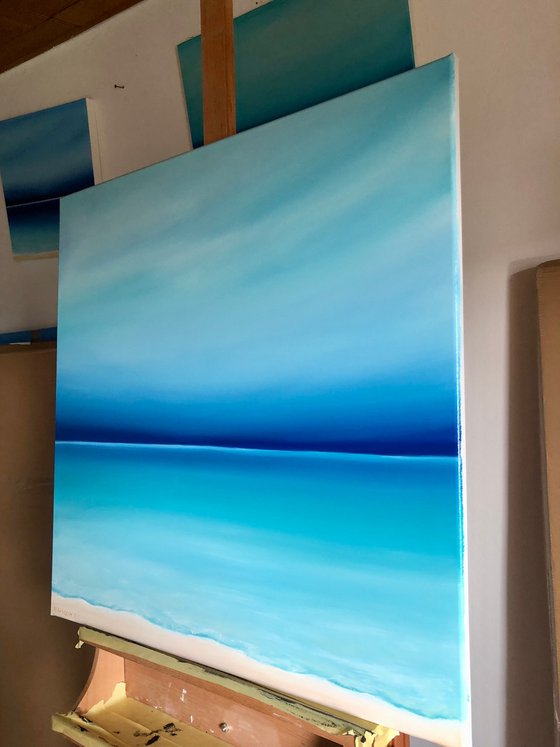 Summer - ocean, waves, skyline