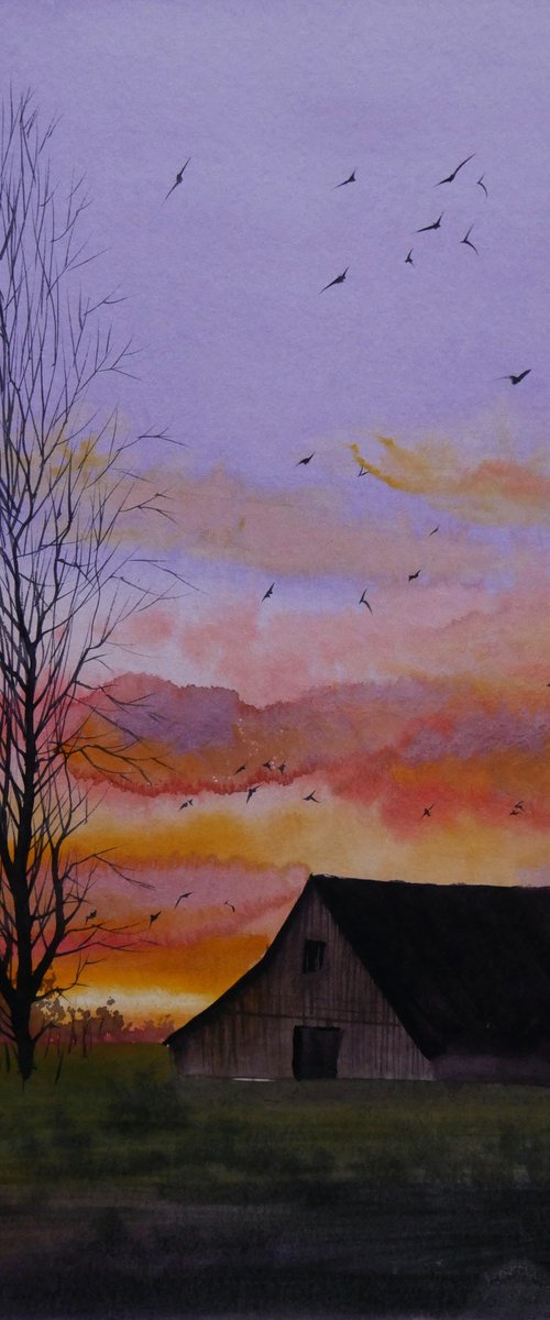 Old farm by Eugene Gorbachenko