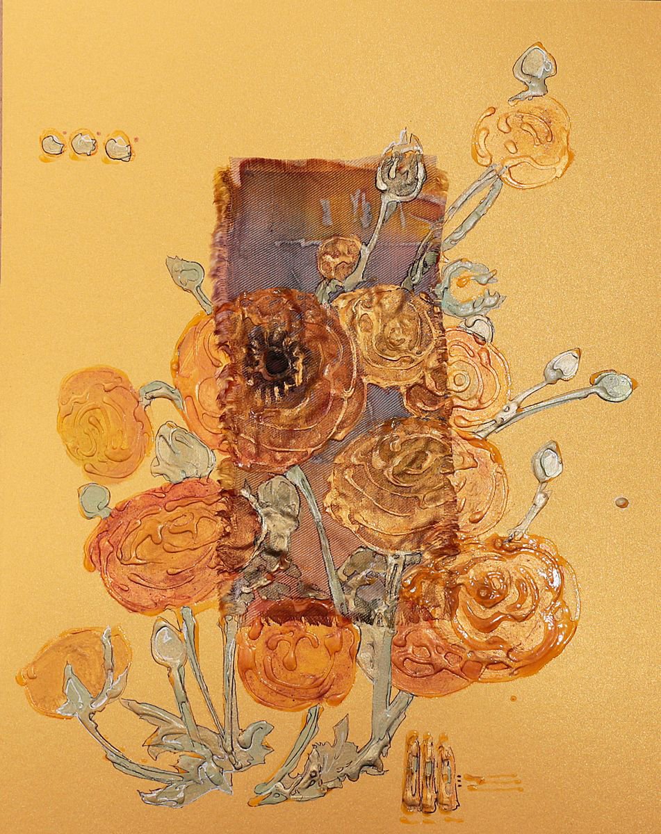 Yellow-orange ranunculus by Vlada Lisowska