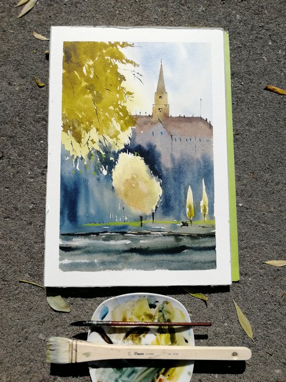 Castle painting