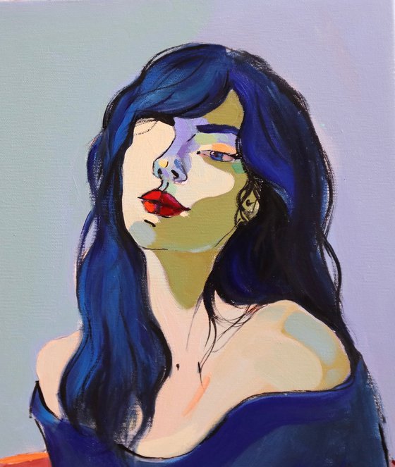Blue girl