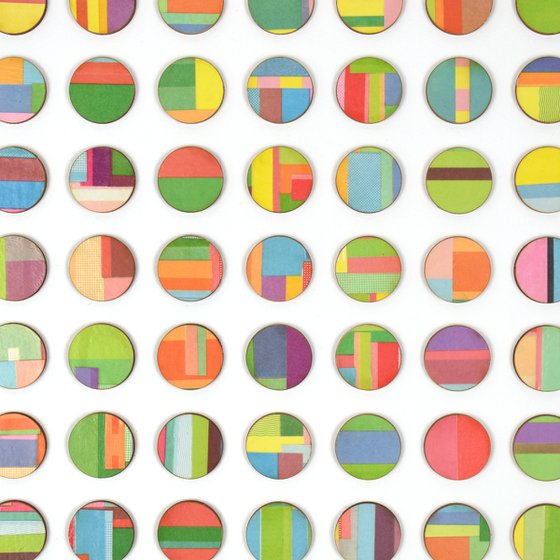 Stripe Dots Collage