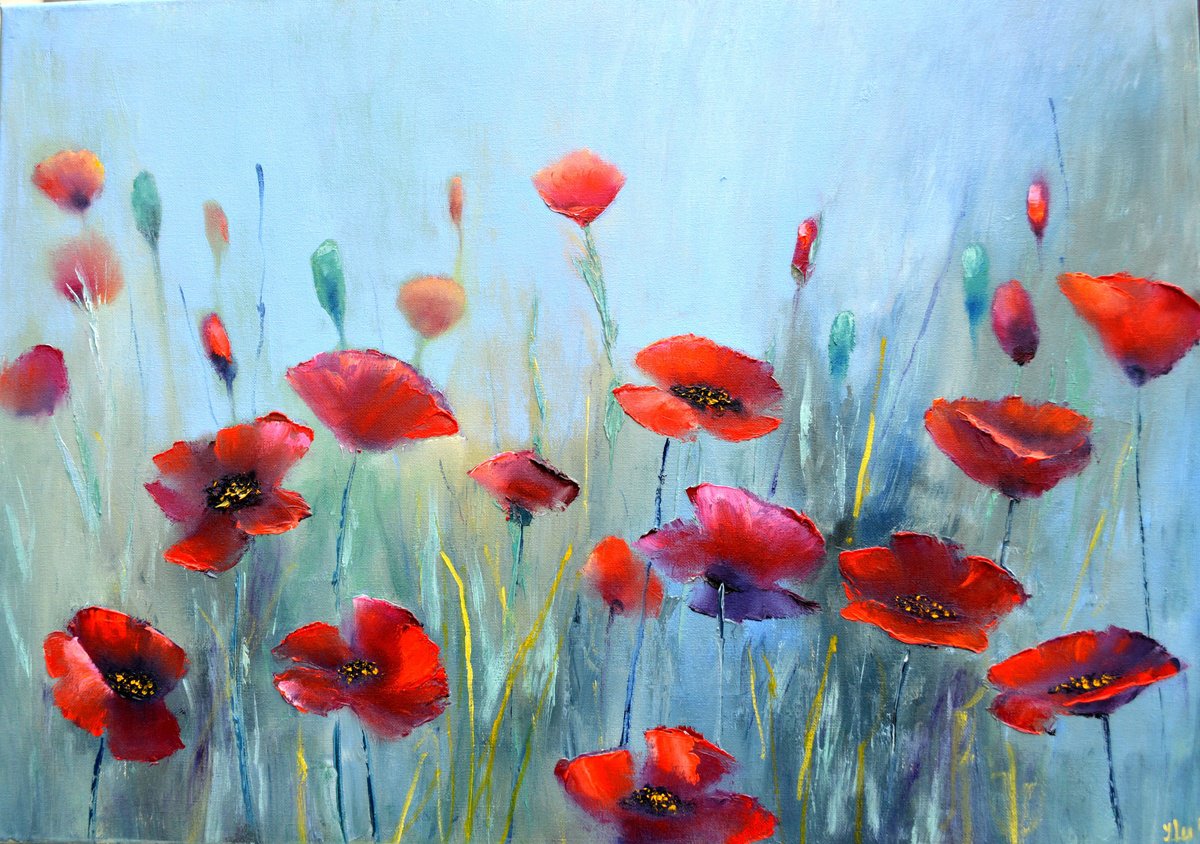 Poppies fantasy by Elena Lukina