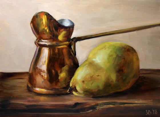 Turkish Coffee Pot With a Pear