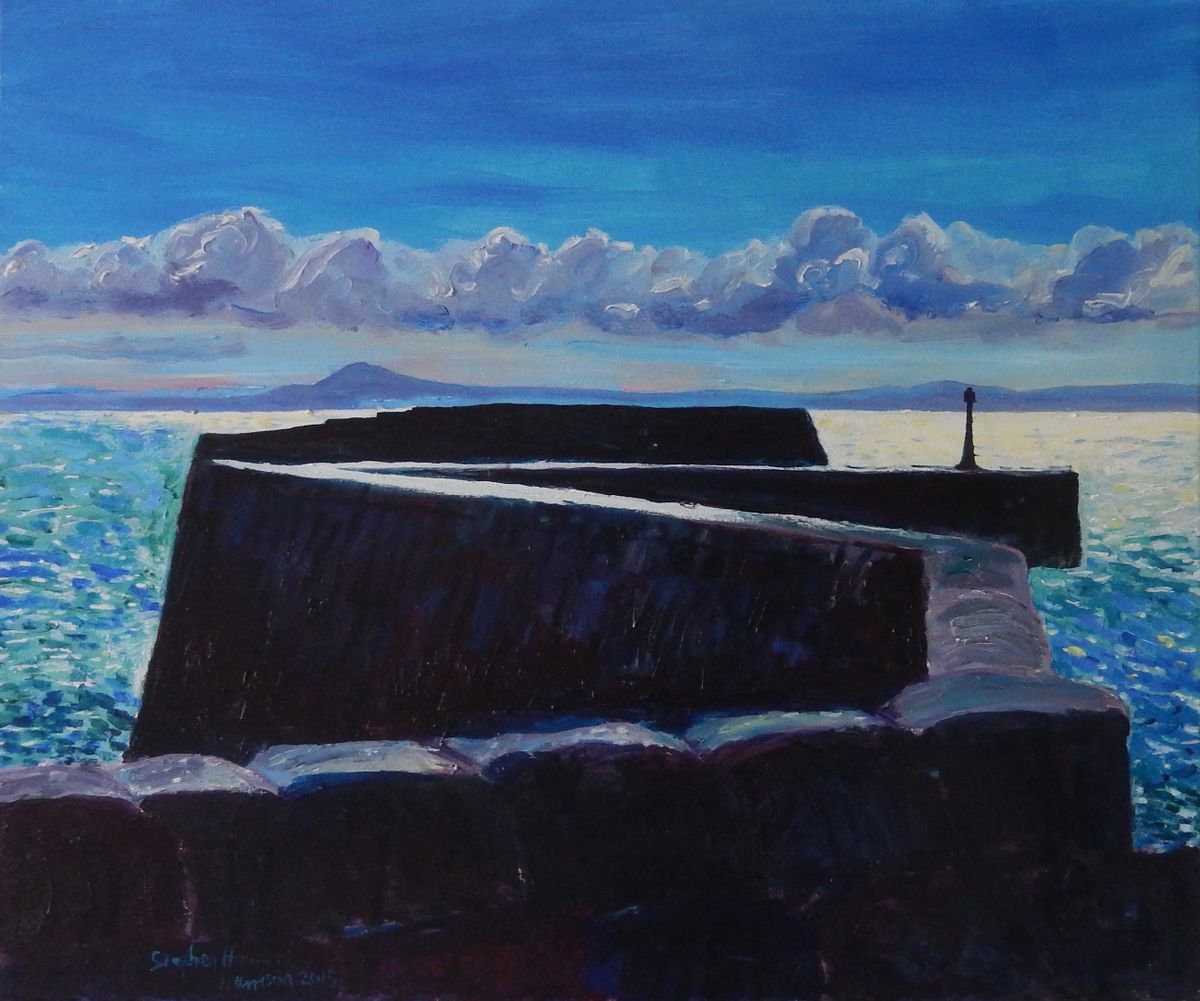 Pittenweem Harbour Walls by Stephen Howard Harrison