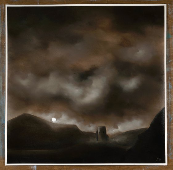 New Moonrise, Dolbarden Castle, Wales