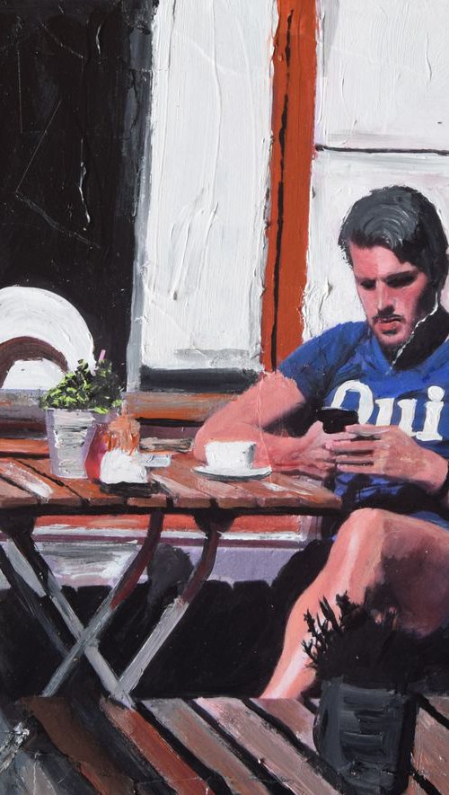Hot Sunday Morning, Coffee and Music, Amsterdam by Andrew  Reid Wildman