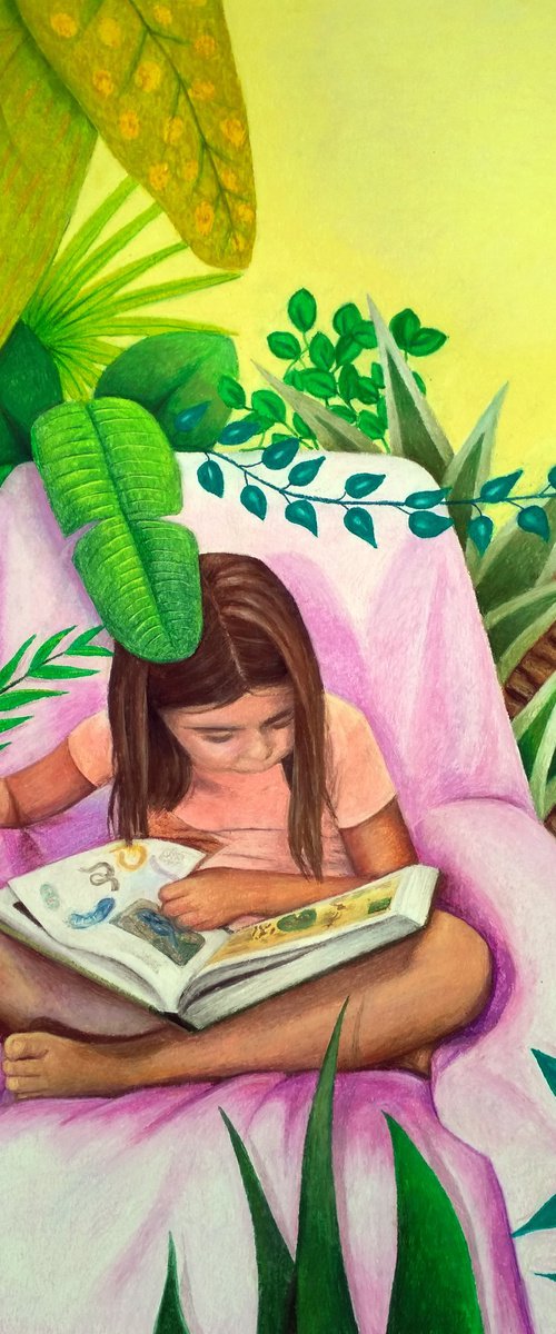 Reading in the jungle by Andromachi Giannopoulou