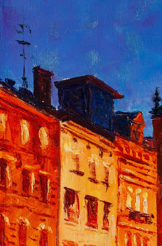 "Old city lights", city landscape