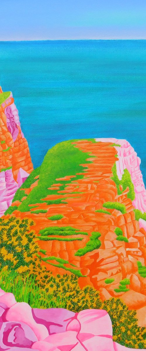 Rocks at Cap Frehel, Brittany by Ruth Cowell