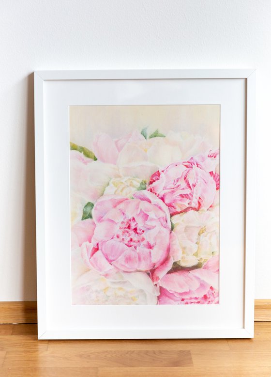 Pink Peony Flowers