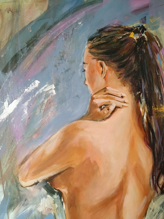 Aphrodite II- woman Painting on MDF