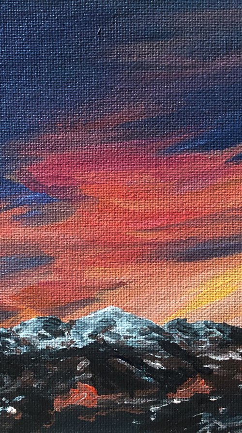 Mountain Sunset by Grace Neeson