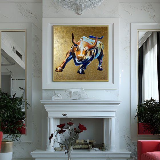 Charging Bull on Wall Street