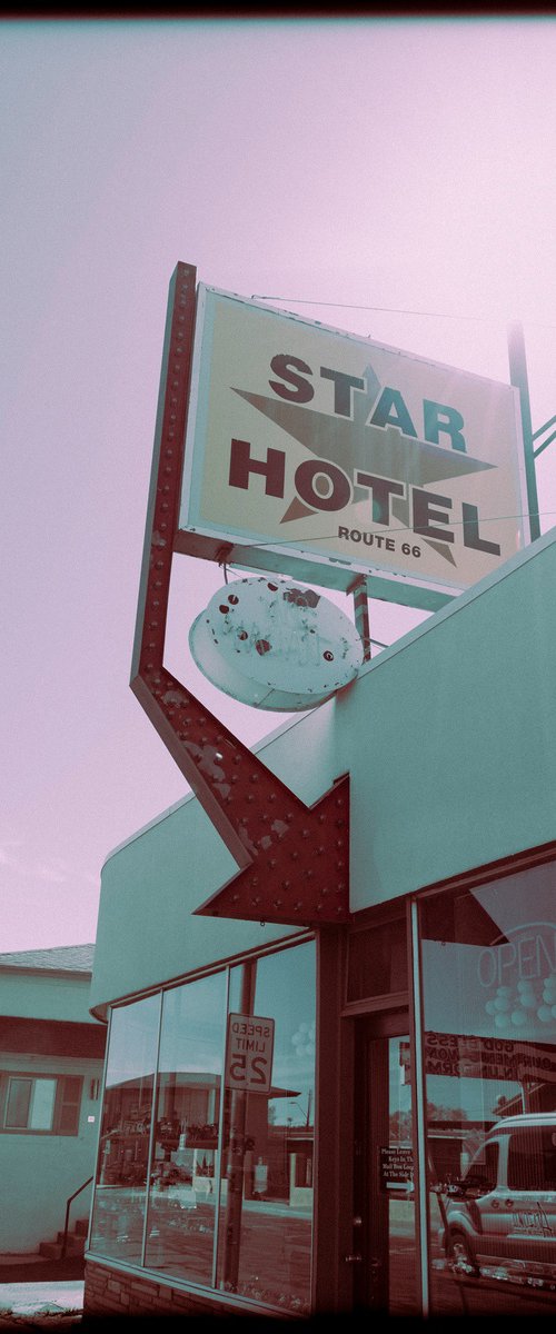 Vintage Route 66 by John Celeste