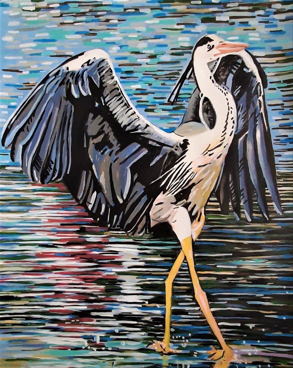 Bird / 90 x 70 cm by Alexandra Djokic