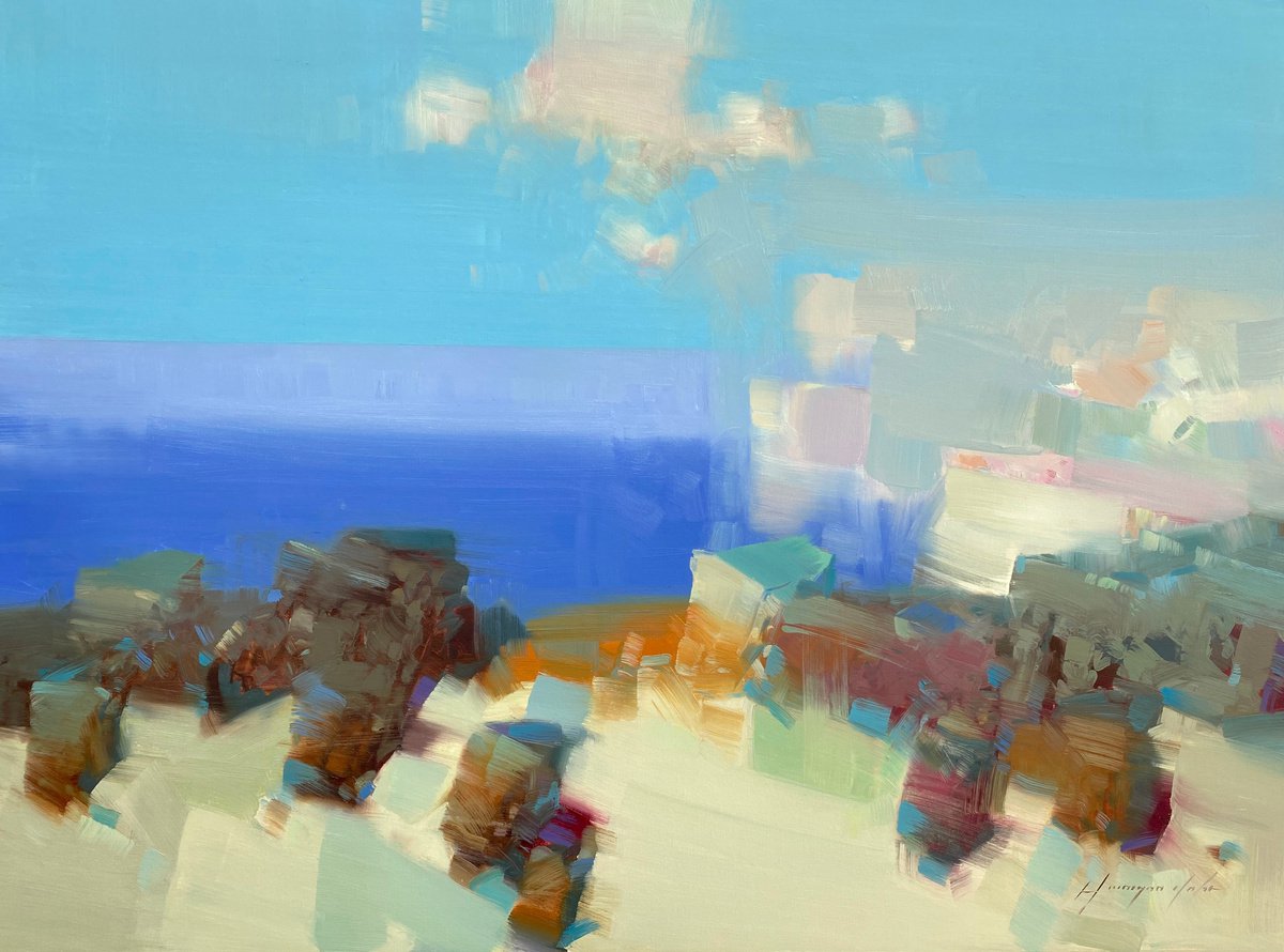 Cliffs By Vahe Yeremyan, 36 X 27, Artwork For Sale On Artfinder