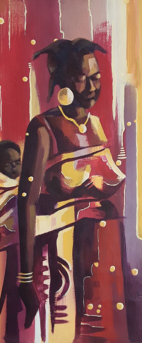 Threads of motherhood, Mother's Pride by Alex Mensah