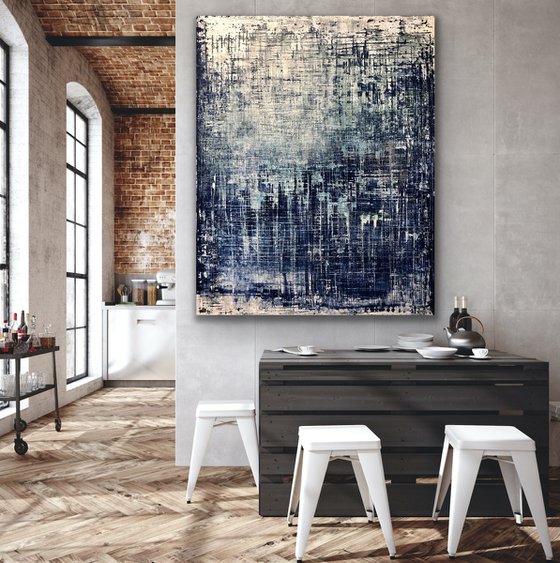 Eroding Blues (XL 48x60in)