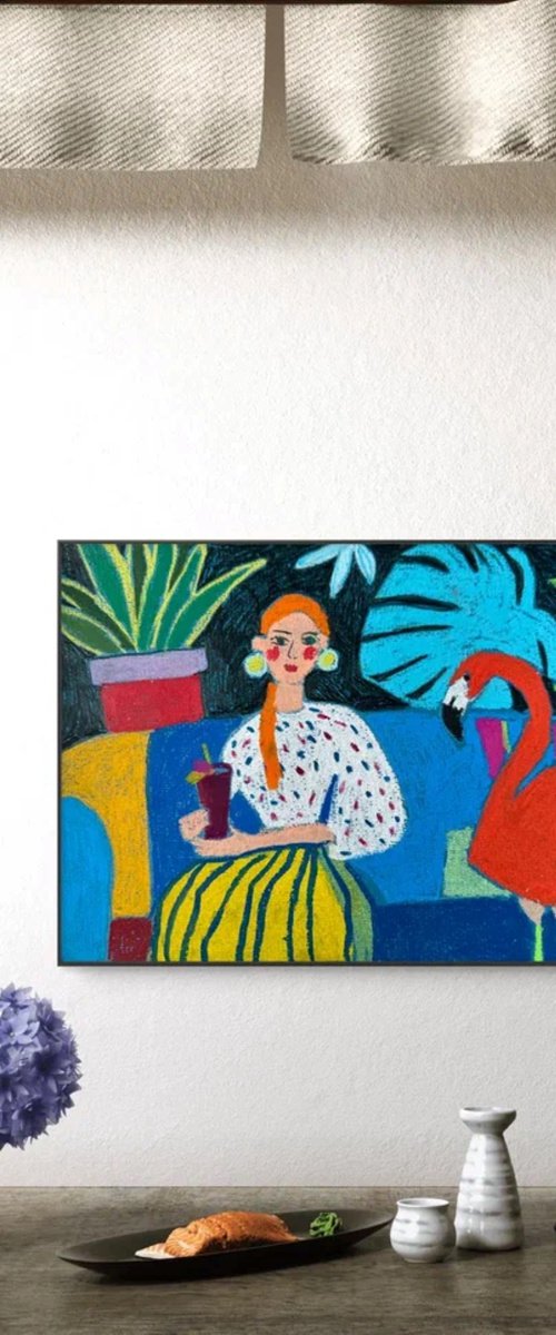 Tropical Woman Portrait by Sasha Robinson