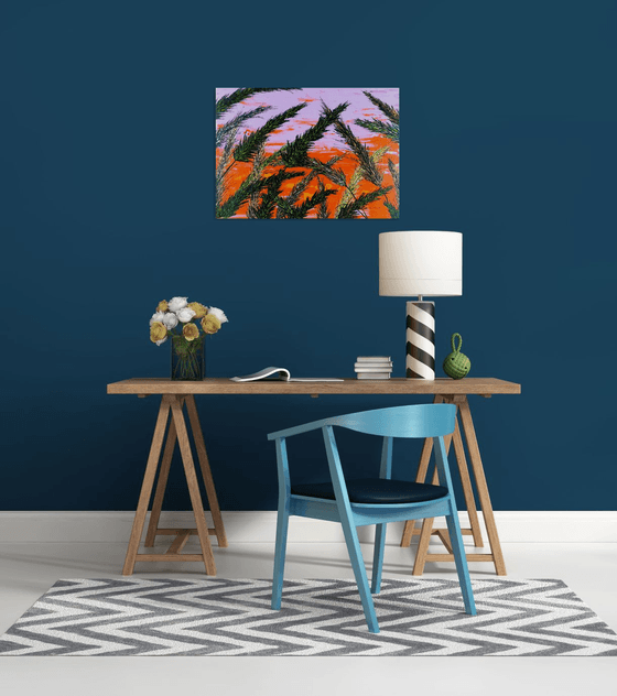 Grass In Purple Color