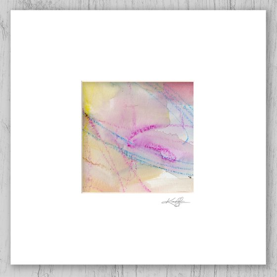 Lullaby Collection 1 - Set of 6 Abstract Paintings in Mats by Kathy Morton Stanion