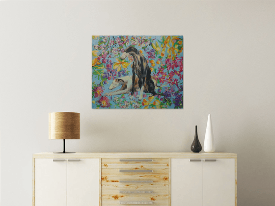 Floral Greyhounds