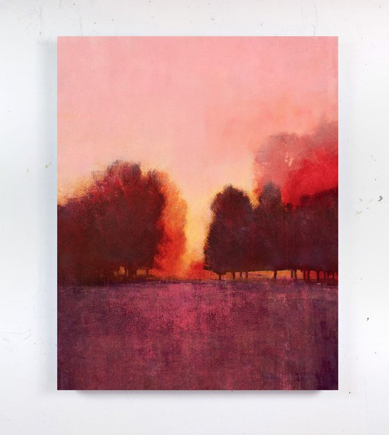 Sunset Reflections modern landscape impressionist