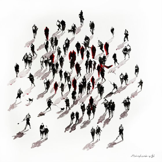Red in the Crowd